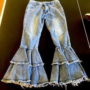 Jeans Flares Tiered Bells